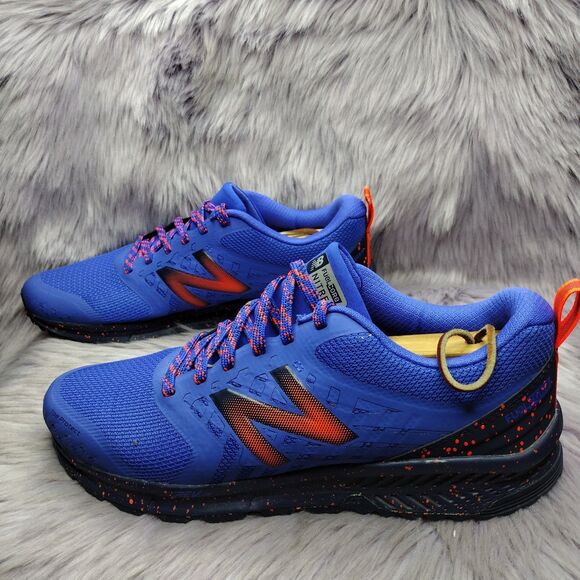 New Balance Men's FuelCore Nitrel V1 Trail Running Shoes Size 9 Blue Orange - Picture 1 of 8